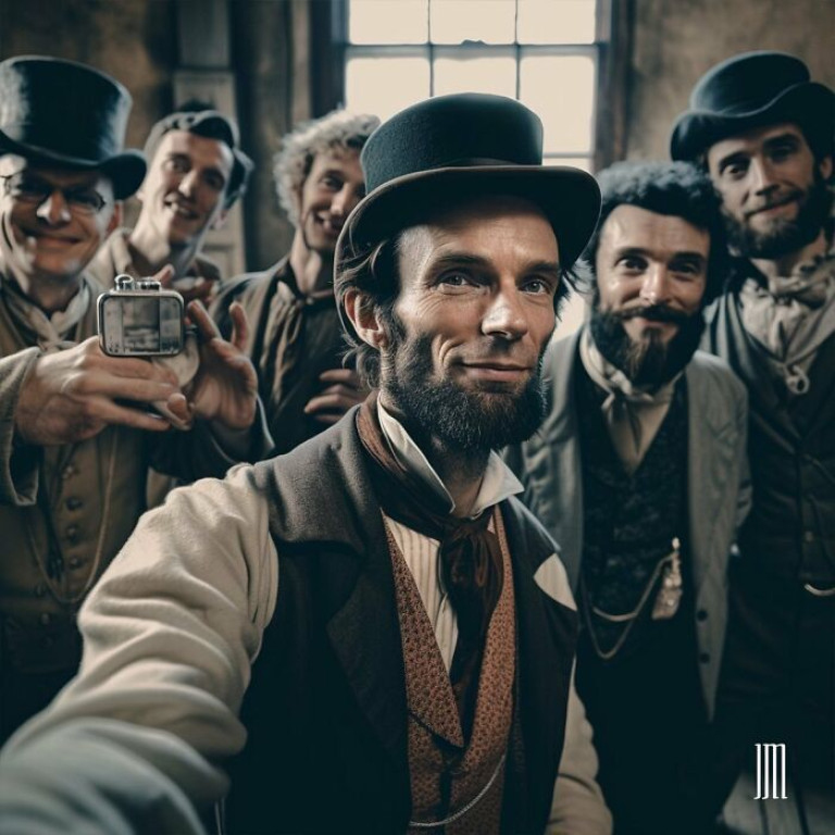 Selfie historycznych postaci? W Internecie pojawiły się niezwykłe zdjęcia